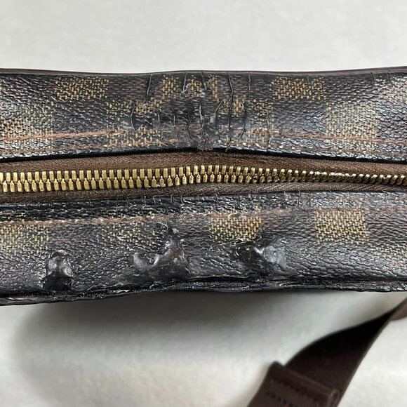 Authentic Unisex Louis Vuitton Olav Crossbody PM Brown Canvas Bag - Picture 12 of 15